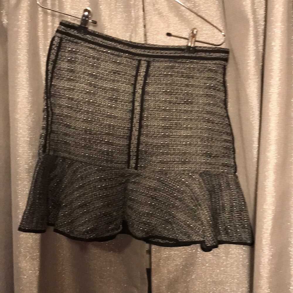 SOLD Black and white tweed like Madewell skirt